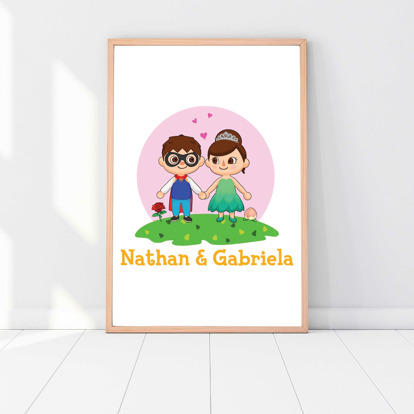 Animal Crossing Portrait, Custom Portrait for Couples and Friends, ACNH, Gift for Gamer, Wedding Gift, Animal Crossing New Horizons Art